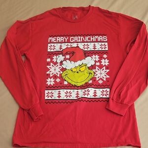 Red Merry Grinchmas Long Sleeve Shirt